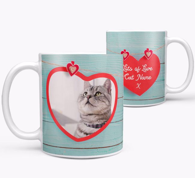 Photo Upload 'Hearts' Mug - Personalized for your {breedFullName} 